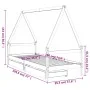 Estructura de cama infantil con cajones madera pino 90x190 cm de vidaXL, Cunas y camas para niños - Ref: Foro24-834477, Preci...