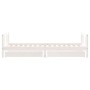 Estructura cama niños con cajones madera pino blanco 90x200 cm de vidaXL, Cunas y camas para niños - Ref: Foro24-834409, Prec...