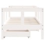 Estructura cama niños con cajones madera pino blanco 70x140 cm de vidaXL, Cunas y camas para niños - Ref: Foro24-834412, Prec...