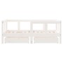 Estructura cama niños con cajones madera pino blanco 70x140 cm de vidaXL, Cunas y camas para niños - Ref: Foro24-834412, Prec...