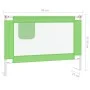 Child bed safety rail green fabric 90x25 cm by vidaXL, Safety railings - Ref: Foro24-10189, Price: 34,32 €, Discount: %