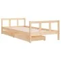 Children's bed frame with pine wood drawers 90x200 cm by vidaXL, Cribs and beds for children - Ref: Foro24-834408, Price: 93,...
