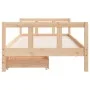 Children's bed frame with pine wood drawers 90x200 cm by vidaXL, Cribs and beds for children - Ref: Foro24-834408, Price: 93,...