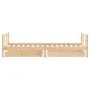 Children's bed frame with pine wood drawers 90x200 cm by vidaXL, Cribs and beds for children - Ref: Foro24-834408, Price: 93,...