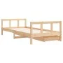 Children's bed frame with pine wood drawers 90x200 cm by vidaXL, Cribs and beds for children - Ref: Foro24-834408, Price: 93,...