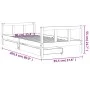 Children's bed frame with pine wood drawers 90x200 cm by vidaXL, Cribs and beds for children - Ref: Foro24-834408, Price: 93,...