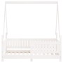Estructura de cama para niños madera de pino blanco 70x140 cm de vidaXL, Cunas y camas para niños - Ref: Foro24-834502, Preci...