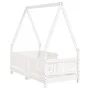Estructura de cama para niños madera de pino blanco 70x140 cm de vidaXL, Cunas y camas para niños - Ref: Foro24-834502, Preci...