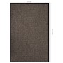 Felpudo beige 80x120 cm de vidaXL, Felpudos - Ref: Foro24-331578, Precio: 36,26 €, Descuento: %