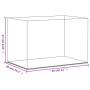 Caja de exposición acrílico transparente 56x36x37 cm de vidaXL, Mostradores - Ref: Foro24-154906, Precio: 163,22 €, Descuento: %