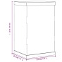 Caja de exposición acrílico transparente 22x18x35 cm de vidaXL, Mostradores - Ref: Foro24-154926, Precio: 40,21 €, Descuento: %