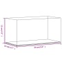 Caja de exposición acrílico transparente 24x12x11 cm de vidaXL, Mostradores - Ref: Foro24-154899, Precio: 27,00 €, Descuento: %