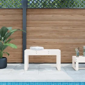 Garden bench solid white pine wood 80x38x45 cm by vidaXL, garden benches - Ref: Foro24-825087, Price: 66,65 €, Discount: %