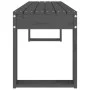 Banco de jardín madera maciza de pino gris 110x38x45 cm de vidaXL, Bancos de jardín - Ref: Foro24-825095, Precio: 80,59 €, De...