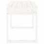 Banco de jardín madera maciza de pino blanco 80x38x45 cm de vidaXL, Bancos de jardín - Ref: Foro24-825087, Precio: 66,65 €, D...