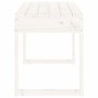 Banco de jardín madera maciza de pino blanco 80x38x45 cm de vidaXL, Bancos de jardín - Ref: Foro24-825087, Precio: 68,05 €, D...
