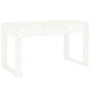 Banco de jardín madera maciza de pino blanco 80x38x45 cm de vidaXL, Bancos de jardín - Ref: Foro24-825087, Precio: 66,65 €, D...