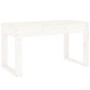 Banco de jardín madera maciza de pino blanco 80x38x45 cm de vidaXL, Bancos de jardín - Ref: Foro24-825087, Precio: 68,05 €, D...