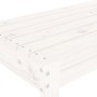 Banco de jardín madera maciza de pino blanco 80x38x45 cm de vidaXL, Bancos de jardín - Ref: Foro24-825087, Precio: 68,05 €, D...