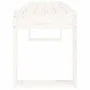 Banco de jardín madera maciza de pino blanco 110x38x45 cm de vidaXL, Bancos de jardín - Ref: Foro24-825094, Precio: 77,44 €, ...
