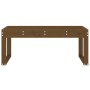 Banco de jardín madera maciza de pino marrón miel 110x38x45 cm de vidaXL, Bancos de jardín - Ref: Foro24-825096, Precio: 81,6...