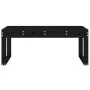Banco de jardín madera maciza de pino negro 110x38x45 cm de vidaXL, Bancos de jardín - Ref: Foro24-825097, Precio: 66,93 €, D...