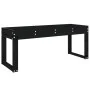 Banco de jardín madera maciza de pino negro 110x38x45 cm de vidaXL, Bancos de jardín - Ref: Foro24-825097, Precio: 66,93 €, D...