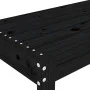 Banco de jardín madera maciza de pino negro 110x38x45 cm de vidaXL, Bancos de jardín - Ref: Foro24-825097, Precio: 66,93 €, D...