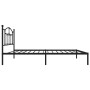 Estructura de cama con cabecero metal negro 80x200 cm de vidaXL, Camas y somieres - Ref: Foro24-353430, Precio: 78,38 €, Desc...
