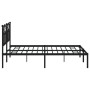 Estructura de cama con cabecero metal negro 160x200 cm de vidaXL, Camas y somieres - Ref: Foro24-353442, Precio: 116,18 €, De...