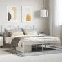 White metal bed frame with headboard 160x200 cm by vidaXL, Beds and slatted bases - Ref: Foro24-353491, Price: 128,42 €, Disc...