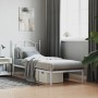 Estructura de cama de metal con cabecero blanco 90x190 cm de vidaXL, Camas y somieres - Ref: Foro24-353480, Precio: 74,32 €, ...