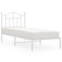 Estructura de cama de metal con cabecero blanco 90x190 cm de vidaXL, Camas y somieres - Ref: Foro24-353480, Precio: 74,32 €, ...