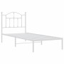 Estructura de cama de metal con cabecero blanco 90x190 cm de vidaXL, Camas y somieres - Ref: Foro24-353480, Precio: 74,32 €, ...
