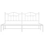 Estructura de cama con cabecero metal blanca 200x200 cm de vidaXL, Camas y somieres - Ref: Foro24-353495, Precio: 132,43 €, D...