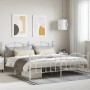 Estructura cama metal con cabecero y estribo blanco 200x200 cm de vidaXL, Camas y somieres - Ref: Foro24-353513, Precio: 153,...
