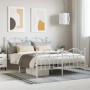 Estructura cama metal con cabecero y estribo blanco 150x200 cm de vidaXL, Camas y somieres - Ref: Foro24-353508, Precio: 146,...