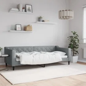 Hellgraues Schlafsofa aus Stoff, 80 x 200 cm von vidaXL, Betten und Lattenroste - Ref: Foro24-354156, Preis: 183,23 €, Rabatt: %