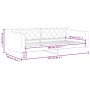 Sofá cama tela gris claro 80x200 cm de vidaXL, Camas y somieres - Ref: Foro24-354156, Precio: 185,96 €, Descuento: %