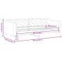Sofá cama tela gris claro 90x200 cm de vidaXL, Camas y somieres - Ref: Foro24-354161, Precio: 186,58 €, Descuento: %