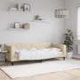 Sofá cama tela color crema 80x200 cm de vidaXL, Camas y somieres - Ref: Foro24-354160, Precio: 185,34 €, Descuento: %