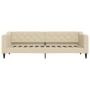 Sofá cama tela color crema 80x200 cm de vidaXL, Camas y somieres - Ref: Foro24-354160, Precio: 185,34 €, Descuento: %