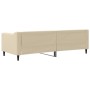 Sofá cama tela color crema 80x200 cm de vidaXL, Camas y somieres - Ref: Foro24-354160, Precio: 185,34 €, Descuento: %