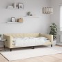 Sofá cama tela color crema 100x200 cm de vidaXL, Camas y somieres - Ref: Foro24-354170, Precio: 198,65 €, Descuento: %