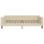 Sofá cama tela color crema 100x200 cm de vidaXL, Camas y somieres - Ref: Foro24-354170, Precio: 198,65 €, Descuento: %