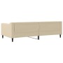 Sofá cama tela color crema 100x200 cm de vidaXL, Camas y somieres - Ref: Foro24-354170, Precio: 198,65 €, Descuento: %