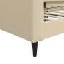 Sofá cama tela color crema 100x200 cm de vidaXL, Camas y somieres - Ref: Foro24-354170, Precio: 198,65 €, Descuento: %