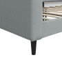 Sofá cama tela gris claro 90x190 cm de vidaXL, Camas y somieres - Ref: Foro24-354171, Precio: 184,66 €, Descuento: %