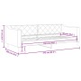 Sofá cama tela negro 90x190 cm de vidaXL, Camas y somieres - Ref: Foro24-354173, Precio: 184,27 €, Descuento: %