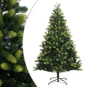 Árbol de Navidad artificial con bisagras y soporte 240 cm de vidaXL, Arboles de navidad - Ref: Foro24-356764, Precio: 206,15 ...